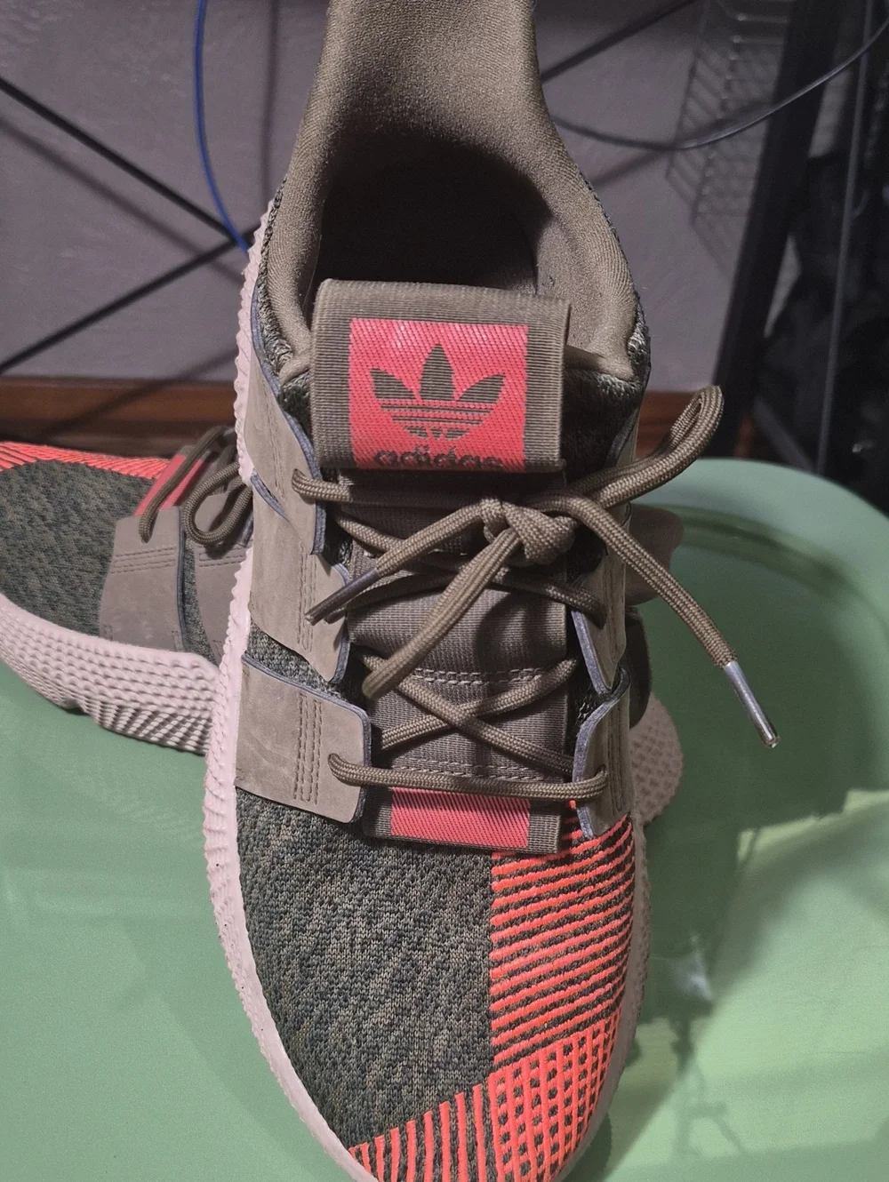 Adidas  Men Sneakers in Olive Green and Orange